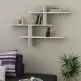 Ραφιέρα τοίχου Leo Megapap χρώμα λευκό 123x22x80εκ. Ραφιέρα τοίχου Leo Megapap χρώμα λευκό 123x22x80εκ.