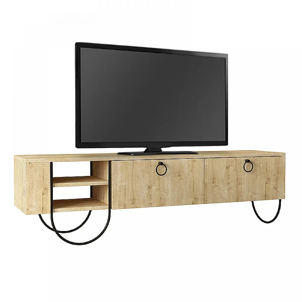 Έπιπλο τηλεόρασης Norfolk Megapap χρώμα φυσικό οξιάς 151x35x43εκ. - GP037-0035,1 Έπιπλο τηλεόρασης Norfolk Megapap χρώμα φυσικό οξιάς 151x35x43εκ. - GP037-0035,1