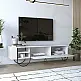 Έπιπλο τηλεόρασης Norfolk Megapap χρώμα λευκό 151x35x43εκ. - GP037-0035,2