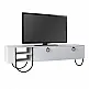 Έπιπλο τηλεόρασης Norfolk Megapap χρώμα λευκό 151x35x43εκ. - GP037-0035,2