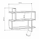 Ραφιέρα τοίχου Paralel Megapap χρώμα λευκό 70x22x65εκ. - GP037-0037,3 Ραφιέρα τοίχου Paralel Megapap χρώμα λευκό 70x22x65εκ. - GP037-0037,3