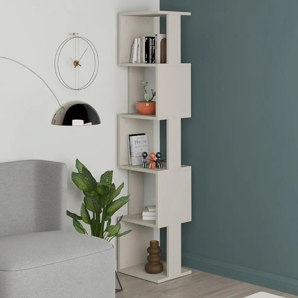 Βιβλιοθήκη Piri Megapap χρώμα sandstone 35x30x161εκ. | GP037-0039,8