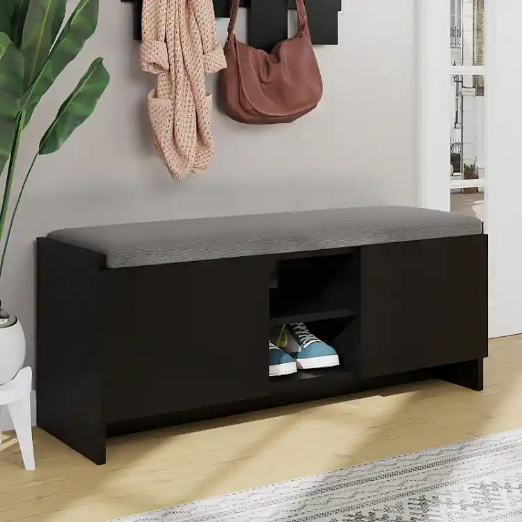 Παπουτσοθήκη Zulla Megapap χρώμα μαύρο 110x37x43εκ. | GP037-0045,6
