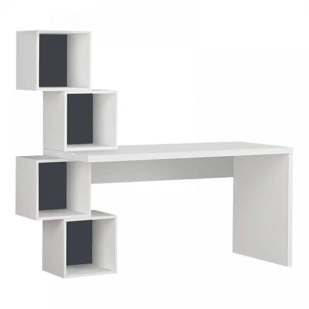 Γραφείο εργασίας Balance Megapap χρώμα λευκό 153,5x60x140εκ | GP037-0051,1