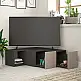 Έπιπλο τηλεόρασης γωνιακό Compact Megapap χρώμα ανθρακί - ανοιχτή μόκα 94,2x90,6x31,4εκ. | GP037-0056,1