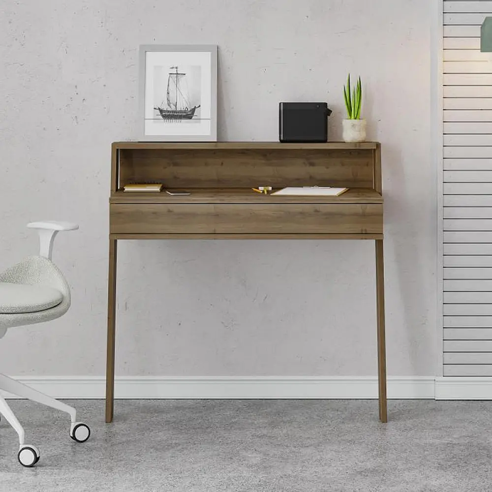 Γραφείο εργασίας Cowork Megapap χρώμα ανοιχτό καρυδί 94x50x91εκ. - GP037-0062,4