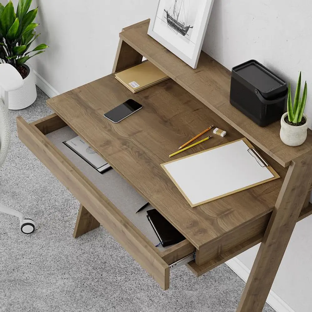 Γραφείο εργασίας Cowork Megapap χρώμα ανοιχτό καρυδί 94x50x91εκ. - GP037-0062,4