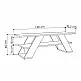 Έπιπλο τηλεόρασης Farfalla Megapap χρώμα sapphire oak 120x33,5x40εκ. | GP037-0071,3