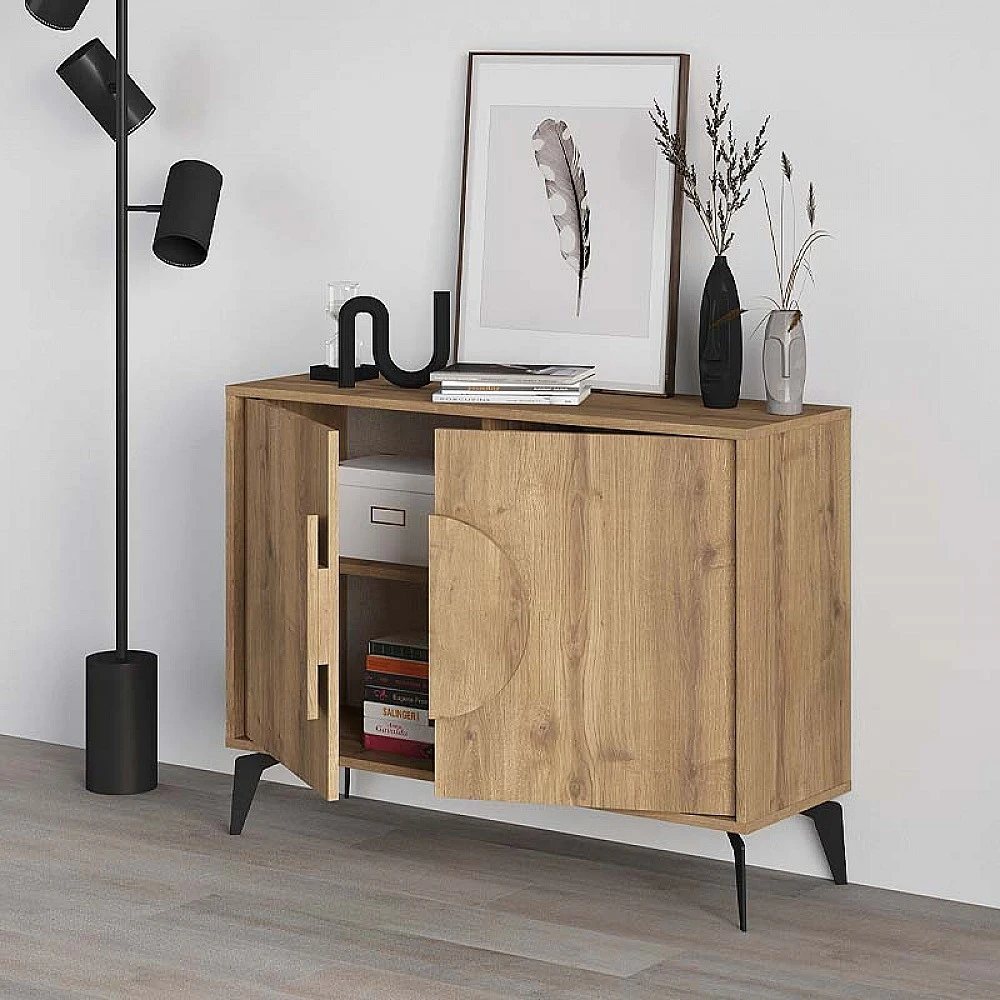 Μπουφές Gora Megapap χρώμα ανοιχτό καρυδί 110x35,6x82εκ. Μπουφές Gora Megapap χρώμα ανοιχτό καρυδί 110x35,6x82εκ.