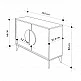 Μπουφές Gora Megapap χρώμα ανοιχτό καρυδί 110x35,6x82εκ. Μπουφές Gora Megapap χρώμα ανοιχτό καρυδί 110x35,6x82εκ.