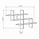 Ραφιέρα τοίχου Halic Megapap χρώμα λευκό 150x22x82εκ. - GP037-0084,5