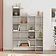 Βιβλιοθήκη Manco Megapap χρώμα sandstone 122x25,5x188εκ. | GP037-0102,5