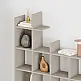 Βιβλιοθήκη Manco Megapap χρώμα sandstone 122x25,5x188εκ. | GP037-0102,5