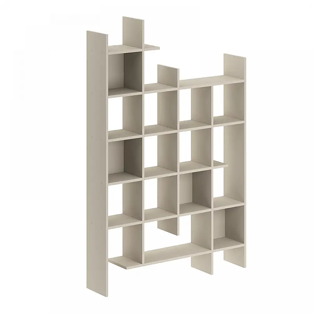 Βιβλιοθήκη Manco Megapap χρώμα sandstone 122x25,5x188εκ. | GP037-0102,5