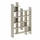 Βιβλιοθήκη Manco Megapap χρώμα sandstone 122x25,5x188εκ. | GP037-0102,5