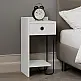 Κομοδίνο Sirius Megapap αριστερό χρώμα λευκό 32x30x61εκ. - GP037-0164,2 Κομοδίνο Sirius Megapap αριστερό χρώμα λευκό 32x30x61εκ. - GP037-0164,2