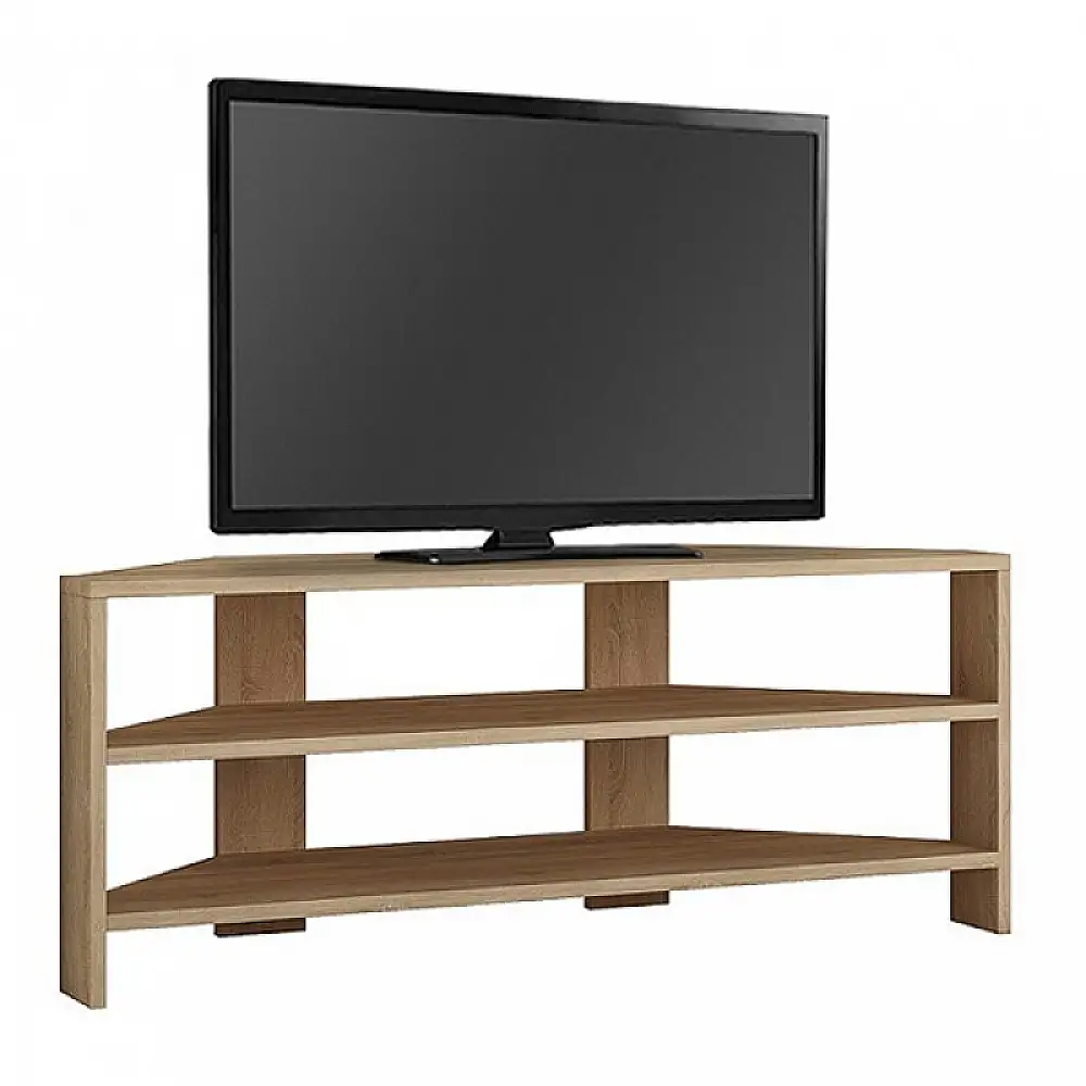 Έπιπλο τηλεόρασης γωνιακό Thales Megapap χρώμα sapphire oak 110x36x45εκ. | GP037-0173,1