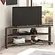 Έπιπλο τηλεόρασης γωνιακό Thales Megapap χρώμα ανοιχτό καρυδί 110x36x45εκ. | GP037-0173,3