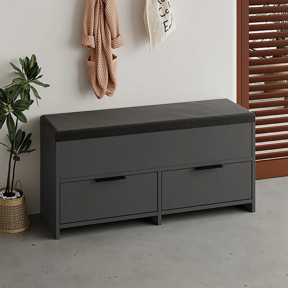Παπουτσοθήκη Cove Megapap χρώμα ανθρακί 106x34x51,5εκ. Παπουτσοθήκη Cove Megapap χρώμα ανθρακί 106x34x51,5εκ.