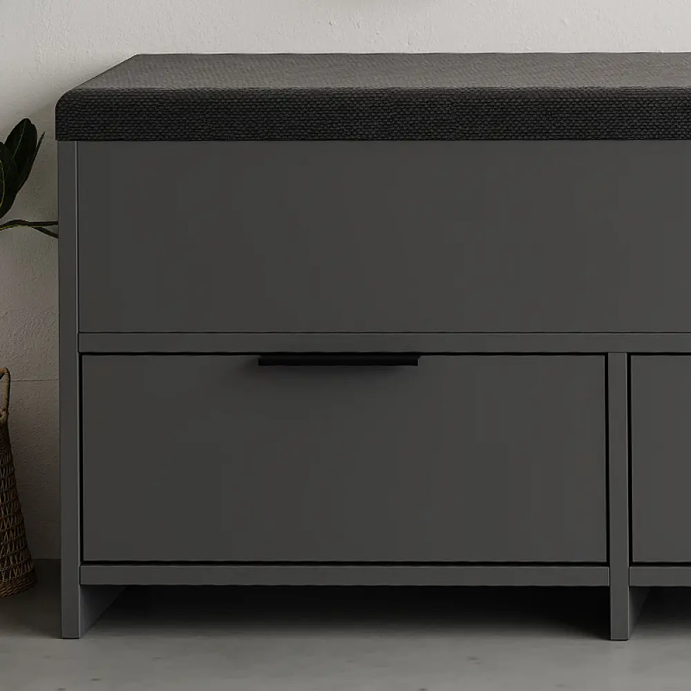 Παπουτσοθήκη Cove Megapap χρώμα ανθρακί 106x34x51,5εκ. Παπουτσοθήκη Cove Megapap χρώμα ανθρακί 106x34x51,5εκ.