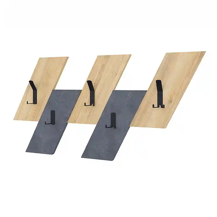 Κρεμάστρα τοίχου Livy Megapap χρώμα sapphire oak - γκρι ρετρό 75,2x1,8x45,3εκ. | GP037-0207,1