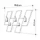Κρεμάστρα τοίχου Livy Megapap χρώμα sapphire oak - γκρι ρετρό 75,2x1,8x45,3εκ. | GP037-0207,1