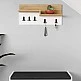 Κρεμάστρα τοίχου Harmon Megapap χρώμα sapphire oak - λευκό 65x15x31εκ. Κρεμάστρα τοίχου Harmon Megapap χρώμα sapphire oak - λευκό 65x15x31εκ.
