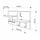 Κρεμάστρα τοίχου Harmon Megapap χρώμα sapphire oak - λευκό 65x15x31εκ. Κρεμάστρα τοίχου Harmon Megapap χρώμα sapphire oak - λευκό 65x15x31εκ.