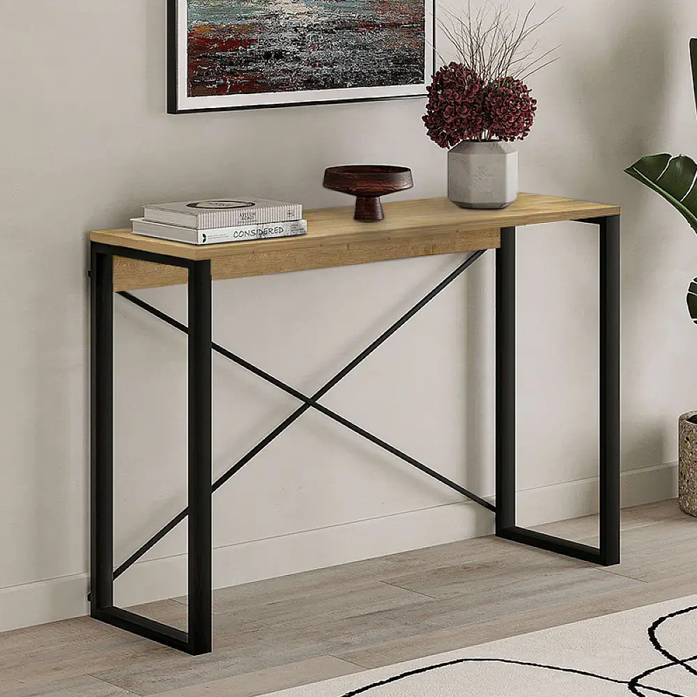 Κονσόλα Archie Megapap χρώμα sapphire oak 110x35x75εκ. | GP037-0223,2