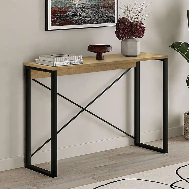 Κονσόλα Archie Megapap χρώμα sapphire oak 110x35x75εκ. | GP037-0223,2
