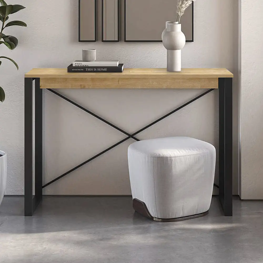 Κονσόλα Archie Megapap χρώμα sapphire oak 110x35x75εκ. | GP037-0223,2