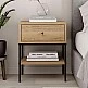 Κομοδίνο Lisa Megapap χρώμα saphhire oak 45x35x56εκ. Κομοδίνο Lisa Megapap χρώμα saphhire oak 45x35x56εκ.