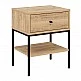 Κομοδίνο Lisa Megapap χρώμα saphhire oak 45x35x56εκ. Κομοδίνο Lisa Megapap χρώμα saphhire oak 45x35x56εκ.