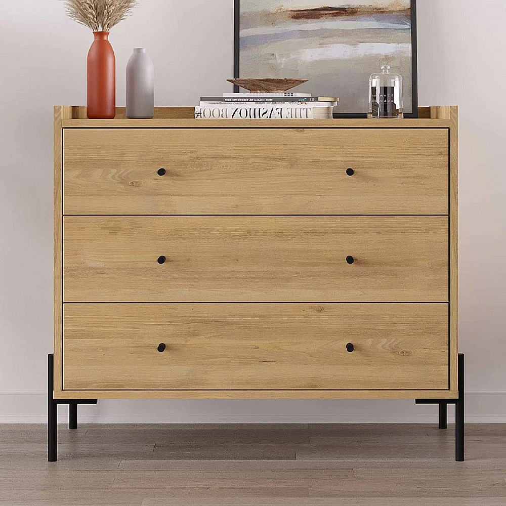 Συρταριέρα Malta Megapap χρώμα sapphire oak 94x40x80,1εκ. Συρταριέρα Malta Megapap χρώμα sapphire oak 94x40x80,1εκ.
