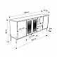 Μπουφές Naive Megapap χρώμα sapphire oak 204x40x80εκ. Μπουφές Naive Megapap χρώμα sapphire oak 204x40x80εκ.