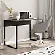Γραφείο εργασίας Inna Megapap χρώμα γκρι ρετρό - silky black 110x60x75εκ. - GP037-0241,1