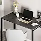 Γραφείο εργασίας Inna Megapap χρώμα γκρι ρετρό - silky black 110x60x75εκ. - GP037-0241,1
