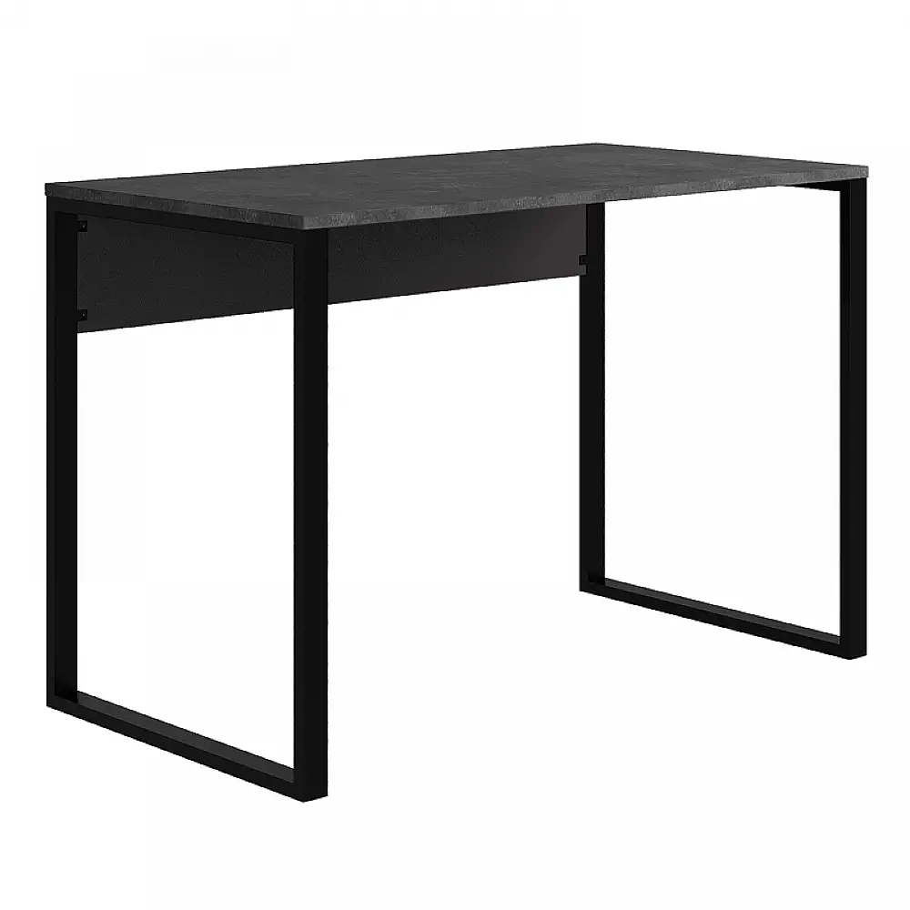 Γραφείο εργασίας Inna Megapap χρώμα γκρι ρετρό - silky black 110x60x75εκ. - GP037-0241,1