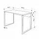 Γραφείο εργασίας Inna Megapap χρώμα γκρι ρετρό - silky black 110x60x75εκ. - GP037-0241,1