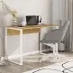 Γραφείο εργασίας Inna Megapap χρώμα sapphire oak - λευκό 110x60x75εκ. Γραφείο εργασίας Inna Megapap χρώμα sapphire oak - λευκό 110x60x75εκ.