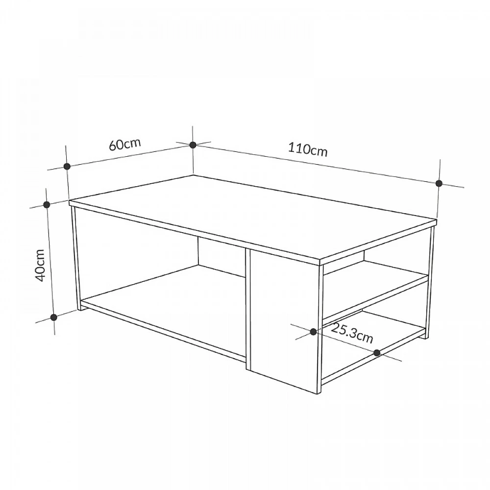 Τραπεζάκι σαλονιού Berg Megapap χρώμα γκρι ρετρό 110x60x40εκ. Τραπεζάκι σαλονιού Berg Megapap χρώμα γκρι ρετρό 110x60x40εκ.