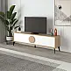Έπιπλο τηλεόρασης Gora Megapap χρώμα sapphire oak - λευκό 180x35,6x51εκ. Έπιπλο τηλεόρασης Gora Megapap χρώμα sapphire oak - λευκό 180x35,6x51εκ.