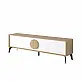 Έπιπλο τηλεόρασης Gora Megapap χρώμα sapphire oak - λευκό 180x35,6x51εκ. Έπιπλο τηλεόρασης Gora Megapap χρώμα sapphire oak - λευκό 180x35,6x51εκ.