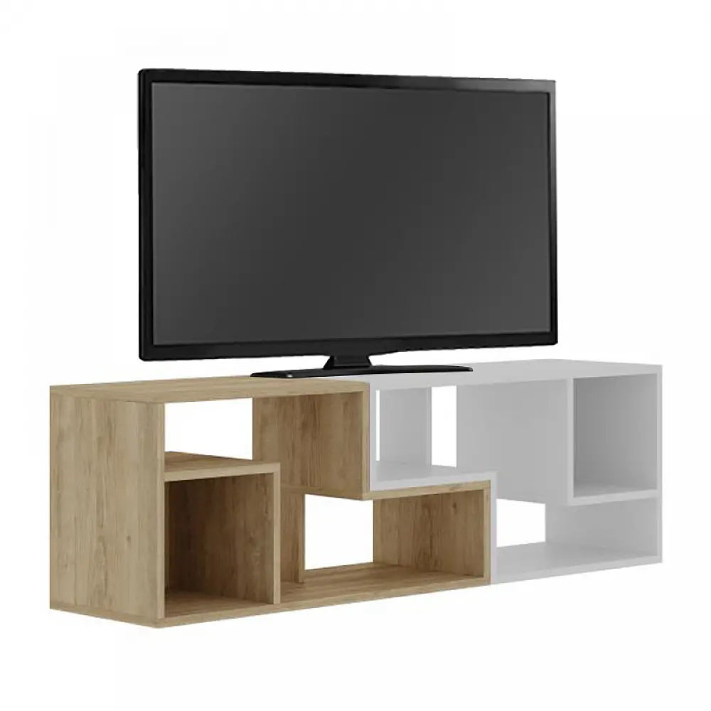 Έπιπλο τηλεόρασης Glis Megapap πολυμορφικό χρώμα sapphire oak - λευκό 145x35x44,8εκ. - GP037-0260,1 Έπιπλο τηλεόρασης Glis Megapap πολυμορφικό χρώμα sapphire oak - λευκό 145x35x44,8εκ. - GP037-0260,1