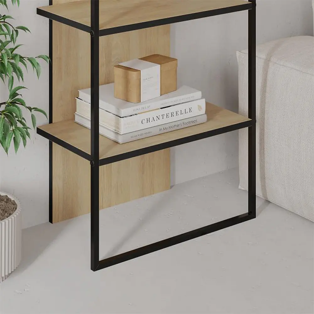 Βιβλιοθήκη Archy Megapap χρώμα sapphire oak 53x31,7x180εκ. - GP037-0261,1