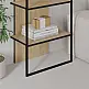 Βιβλιοθήκη Archy Megapap χρώμα sapphire oak 53x31,7x180εκ. - GP037-0261,1