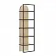 Βιβλιοθήκη Archy Megapap χρώμα sapphire oak 53x31,7x180εκ. - GP037-0261,1