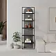Βιβλιοθήκη Archy Megapap χρώμα γκρι ρετρό 53x31,7x180εκ. - GP037-0261,2