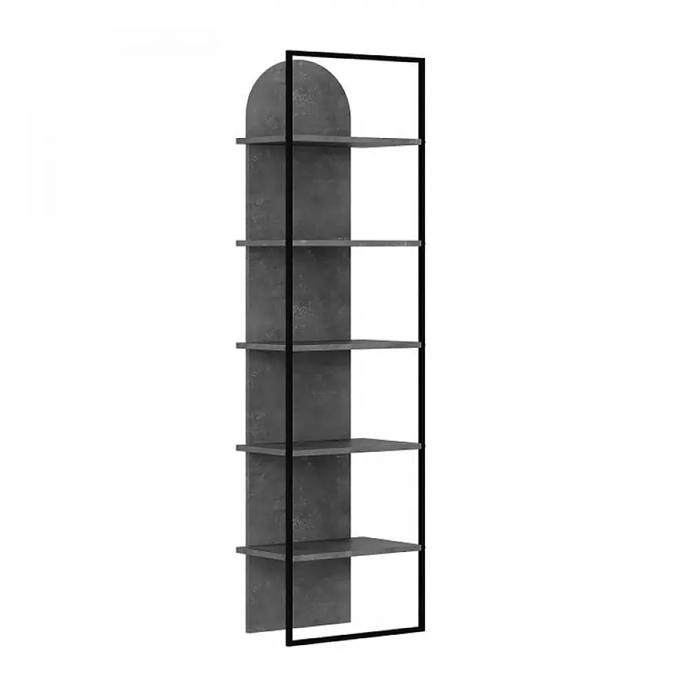 Βιβλιοθήκη Archy Megapap χρώμα γκρι ρετρό 53x31,7x180εκ. - GP037-0261,2