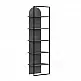 Βιβλιοθήκη Archy Megapap χρώμα γκρι ρετρό 53x31,7x180εκ. - GP037-0261,2